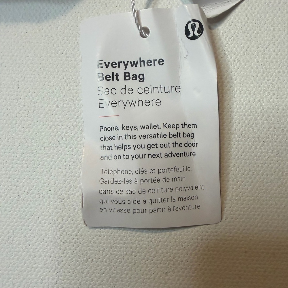 NWT LULULEMON MAROON EVERYWHERE BELT BAG 3D LARGE LOGO LIMITED EDITION 1L - Picture 6 of 7